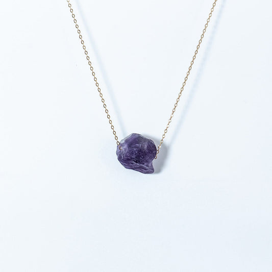 Raw Amethyst Necklace