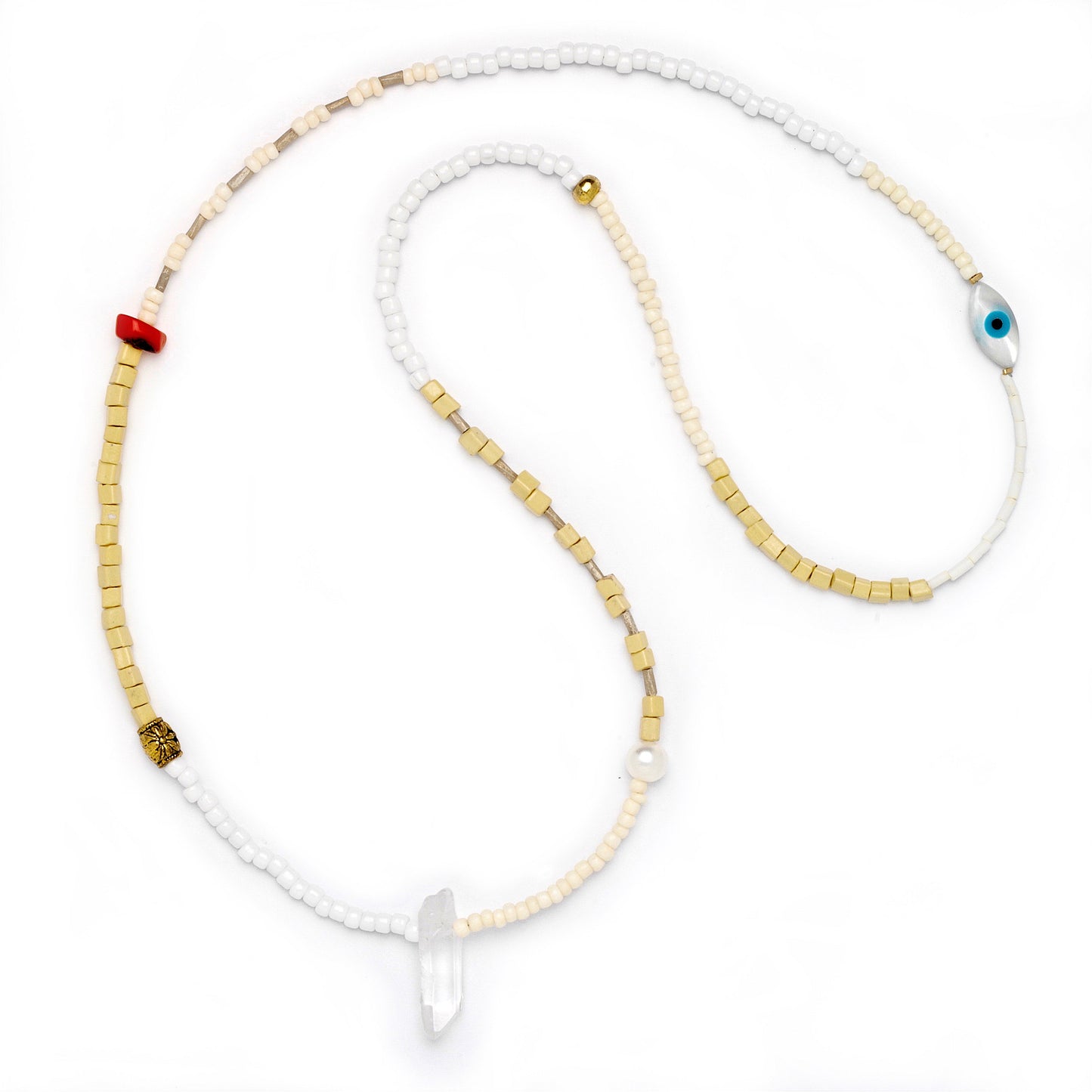 Yasmin Crystal Beaded Necklace