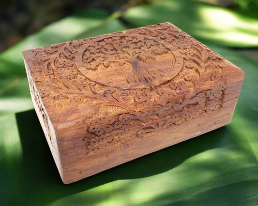 Roots and Reverence – Tree of Life Wooden Keepsake Box (5" x 7")
